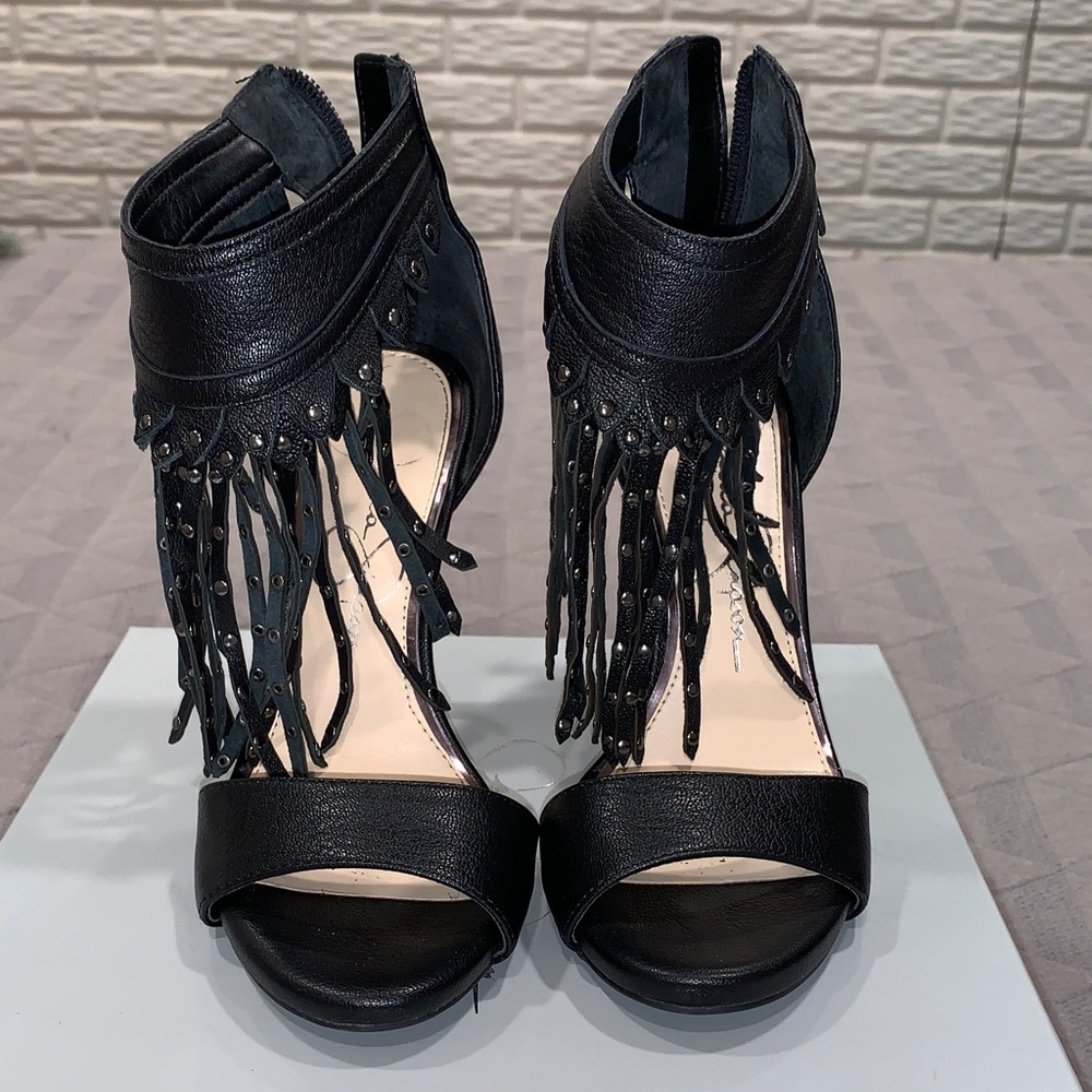 Jessica Simpson Brand new Stylish Black Fringe Women's Heels